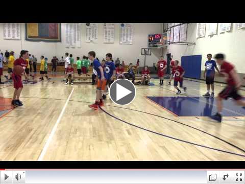 Aaron sinks a 3 in the first round of the playoff 2015.