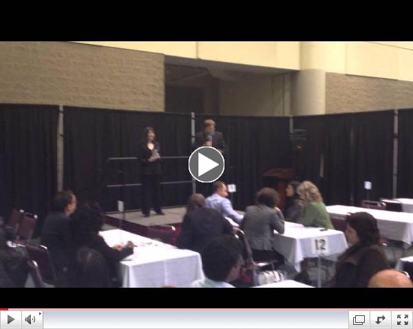 Rick Spence and Barbara Katz sharing Rethinking the way you connect at SOHO-SME in Toronto