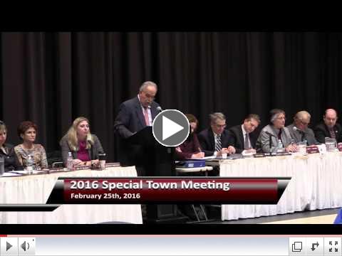 WB Special Town Meeting Feb 25, 2016