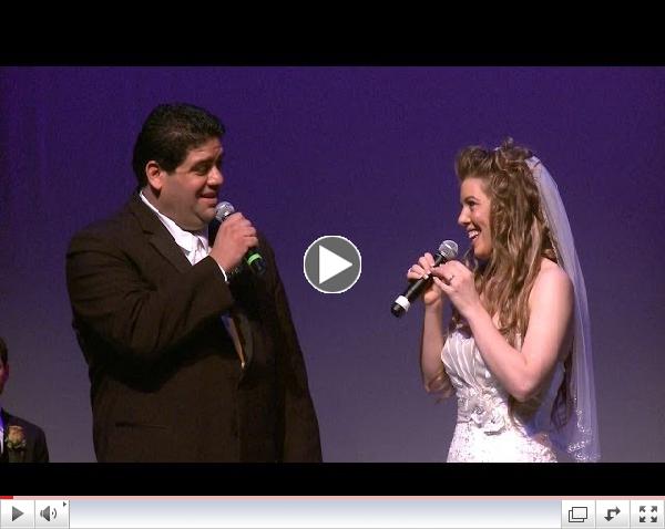 Leandra Ramm and Jim Coniglio singing The Prayer at their Wedding!