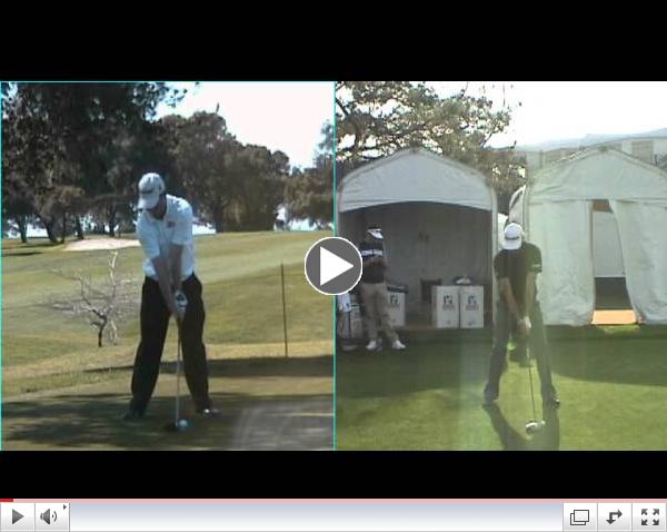 Head rotation on the backswing