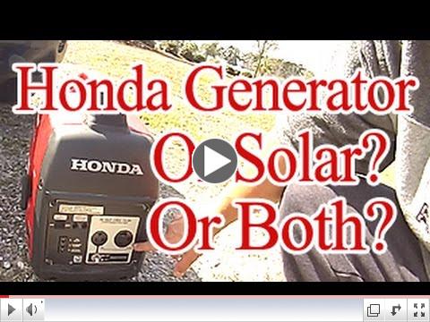 RV generator testing, solar talk, and water filter changing