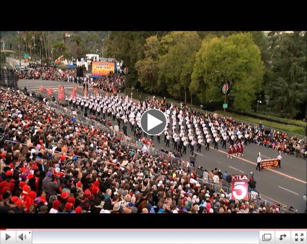 Lassiter High School Marching Trojan Band in Rose Bowl Parade