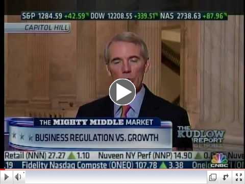 Portman Discusses Regulatory Reform and Job Creation on the Kudlow Report