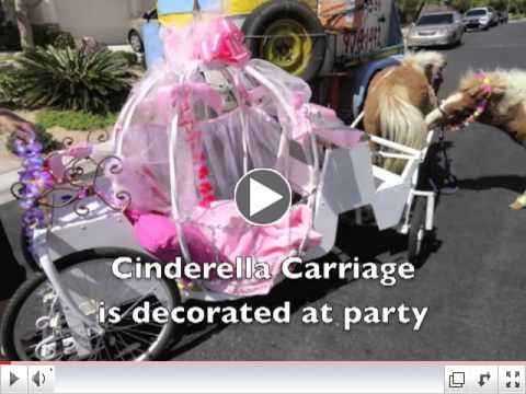 My Little Princess Party Carriage rides in CA or Las Vegas
