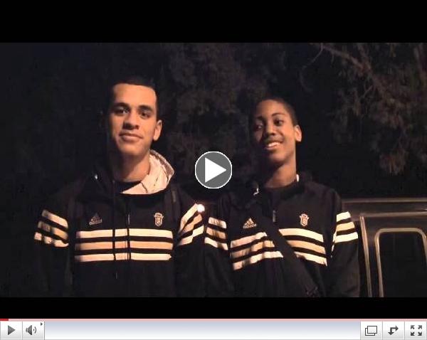 Neil Pau'u and Travis Waller after victory against Santa Margarita