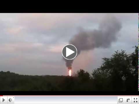 MarkWest Houston Gas Plant Flare Sept 21, 2013 7pm