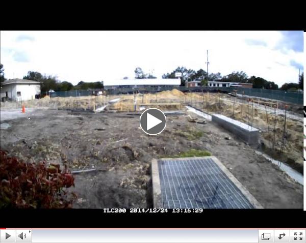Time Lapse Video Haines City New Fire Station - Utility View