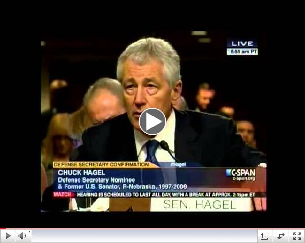 The Worst 80 Seconds of Chuck Hagel's Hearing