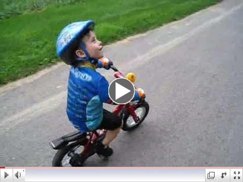 Cycling motivation from a 4 year old