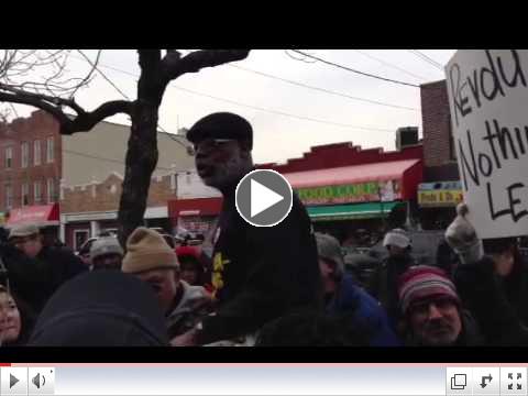 Carl Dix Speaks at Kimani Gray March 24 Protest in Brooklyn