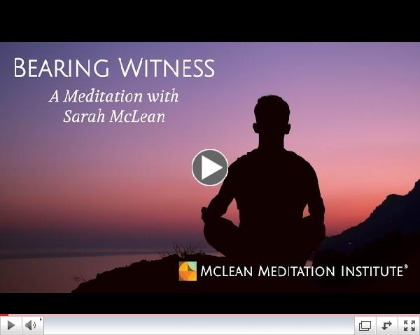 Bearing Witness & Zazen Meditation