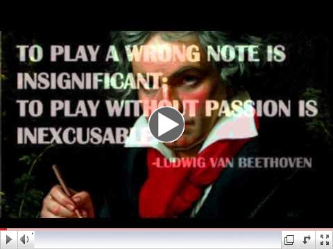 Happy Birthday, Maestro Ludwig van Beethoven. Hope you like our inspirational version of your 
