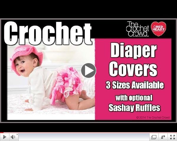 How To Crochet Diaper Cover with Ruffles