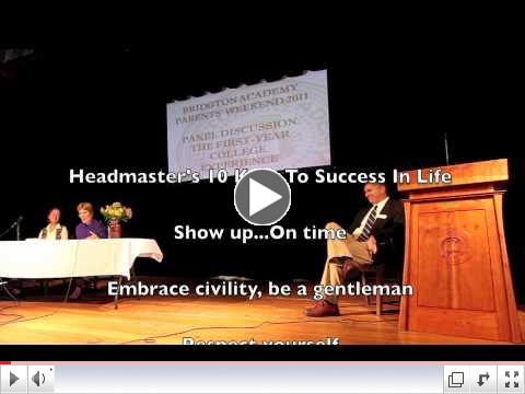 Headmaster's 10 Rules