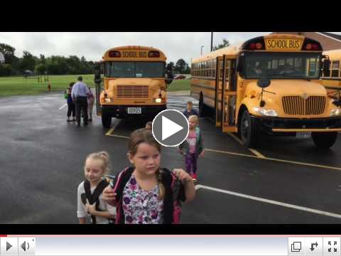 BES Students on their first day of school