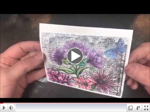 Watercoloring with Glitter Gloss