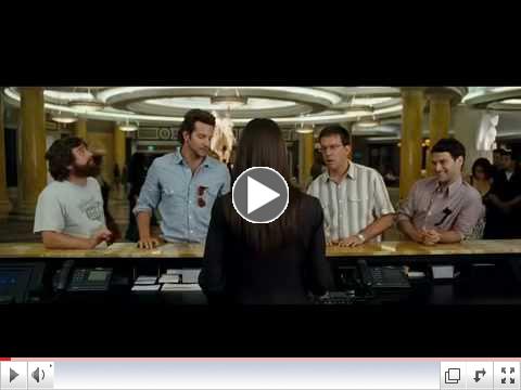 Scene from The Hangover Movie: Checking in at Caesars Palace...