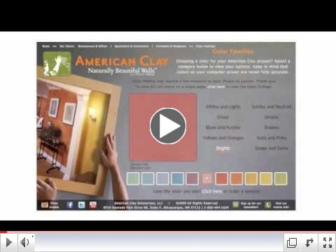 Overview of American Clay's New Website