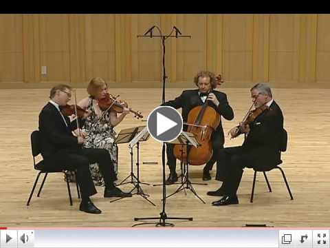 The American String Quartet - Ravel String Quartet in F Major - 1st Mvmt, Allegro Moderato