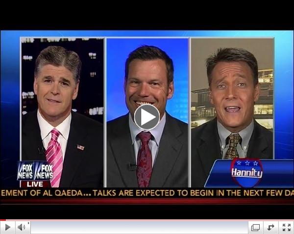 Kris Kobach vs. Francisco Hernandez: Debate Home Protest Violation w/ Sean Hannity - 6-18-13