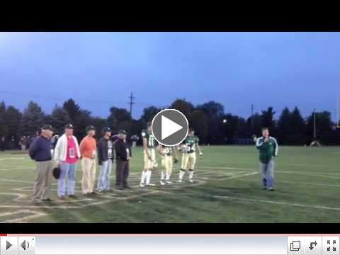 NDHS Class of 1962 Football Players Honored at ND Prep Game on September 21