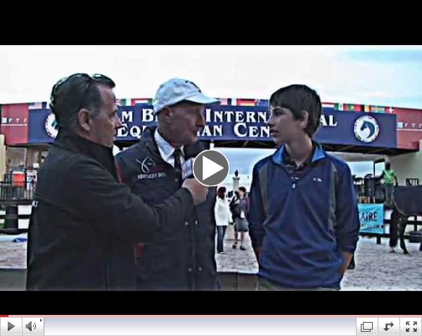 George Morris with Sidelines winner Jack Lube on Sidelines TV!