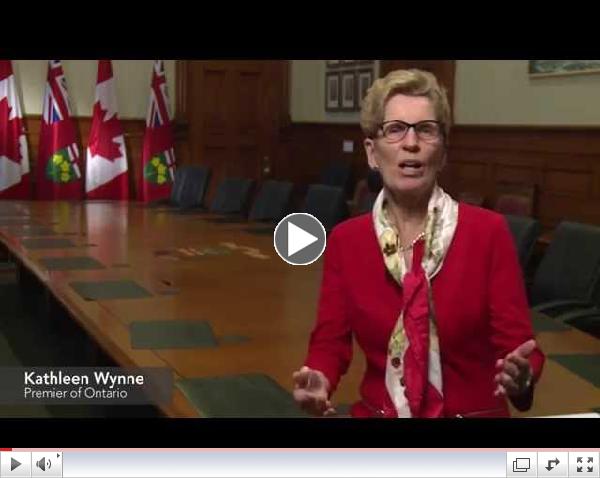 Premier Wynne's Greeting for Teachers of English as a Second Language