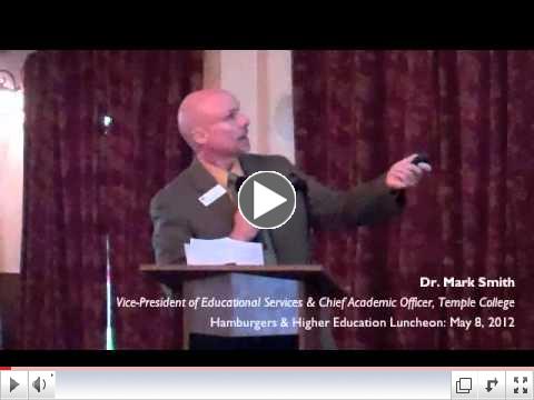 Hamburgers & Higher Education Luncheon: May 8, 2012
