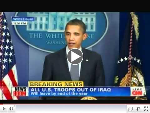 MISSION ACCOMPLISHED: President Obama Announces Full Iraq Troop Withdrawal By End of 2011