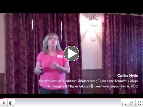 Hamburger & Higher Education Luncheon: September 6, 2012