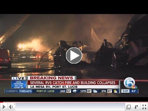 Several RVs damaged by fire at 'La Mesa RV' 