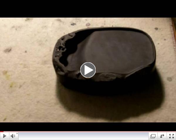 Grinding Sumi Ink
