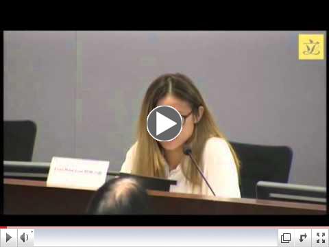 Fiona speaks on behalf of the Lion Rock Institute in Hong Kong 