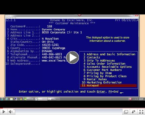 How to Use Customer Maintenance in Dynamo, Part 4