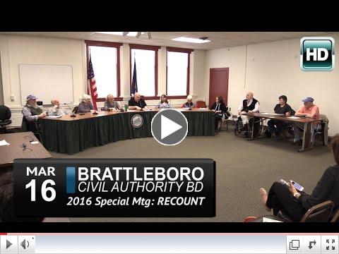 Complete video of Brattleboro Civil Authority Board Meeting 