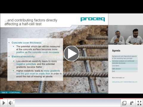 Proceq Webinar: Corrosion analysis of reinforced concrete structures