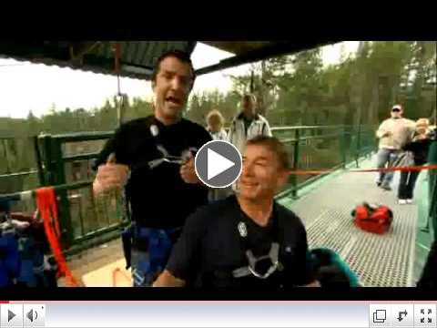 Check out this clip of Rick Mercer and Rick Hansen having fun and managing risk while bungee jumping!