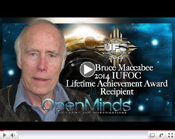 Dr. Bruce Maccabee 2014 IUFOC Lifetime Achievement Award