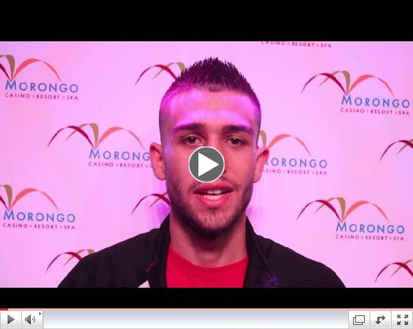 Roy Tapia talks about fighting Eliezer Agosto at the Morongo Casino
