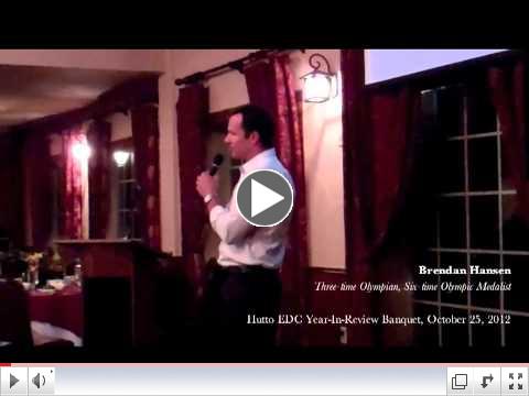 Hutto Economic Development Corporation 2012 Year-In-Review Banquet Featuring Brendan Hansen, October 25, 2012.