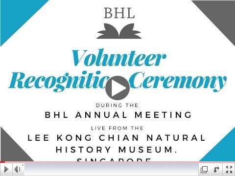BHL Volunteer Recognition Ceremony
