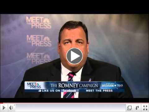 Chris Christie On Meet the Press