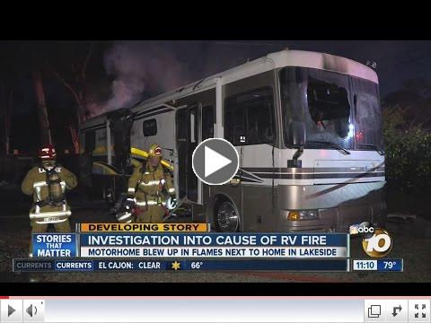 ABC 10: Investigation into cause of RV fire 