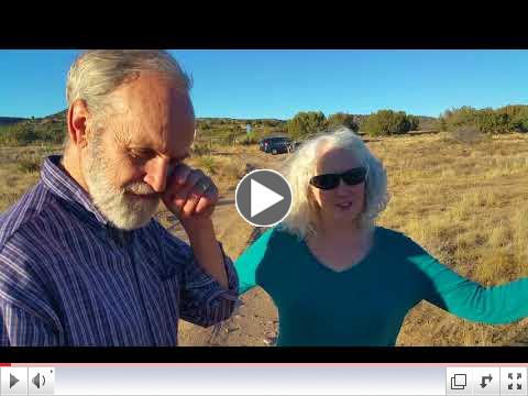 Visiting the site for the City of Light Sedona on a windy day