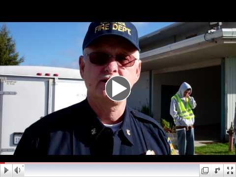 La Honda Fire Captain comments on Youth CERT Team in Tsunami evacuation