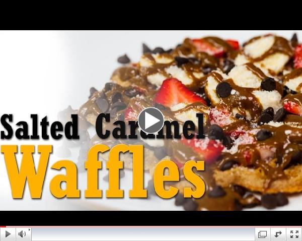 Vegan Gluten Free Salted Caramel Waffles