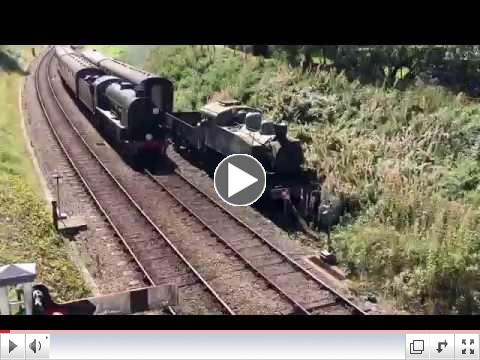 The S15 on 7 Sept., 2016, on a slow climb out of Horsted Keynes, by 