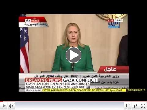 Hillary Clinton Announces Israel-Hamas Ceasefire - 11/21/2012 [Extended]