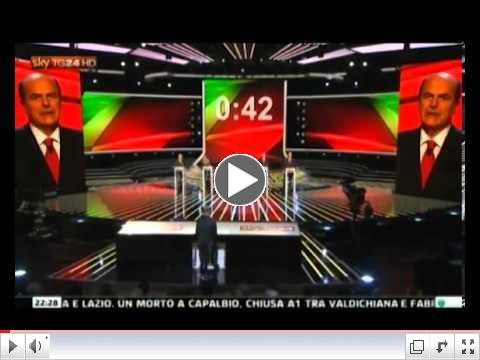 Primarie centrosinistra: confronto tv, l'appello finale di Pier Luigi Bersani